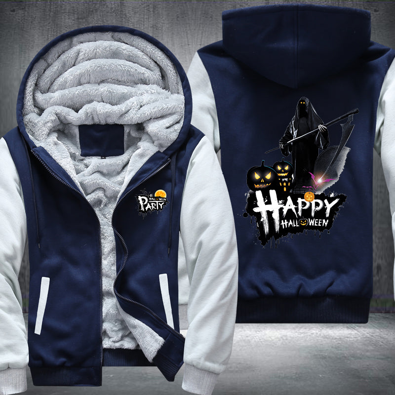 Happy Halloween Party Fleece Hoodies Jacket
