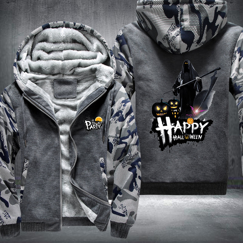Happy Halloween Party Fleece Hoodies Jacket