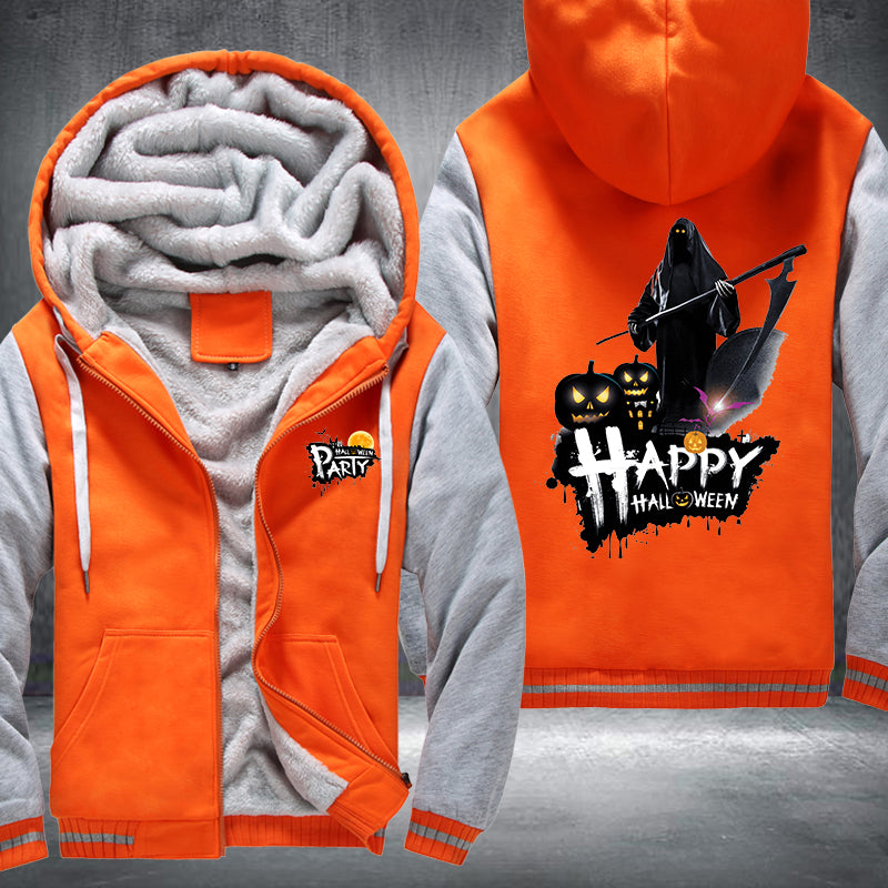 Happy Halloween Party Fleece Hoodies Jacket