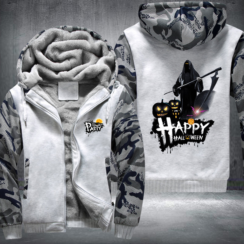 Happy Halloween Party Fleece Hoodies Jacket
