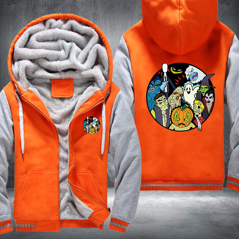 Halloween Scary Ghost Fleece Hoodies Jacket