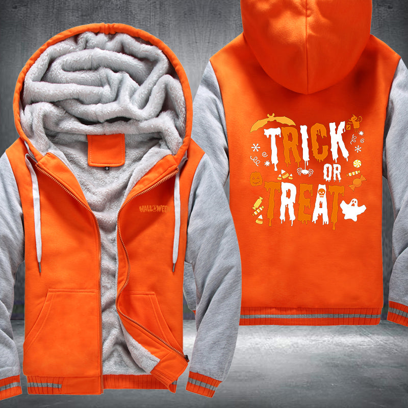 Halloween Trick Or Treat Fleece Hoodies Jacket
