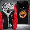 Halloween Black Cat and Pumpkin Fleece Hoodies Jacket