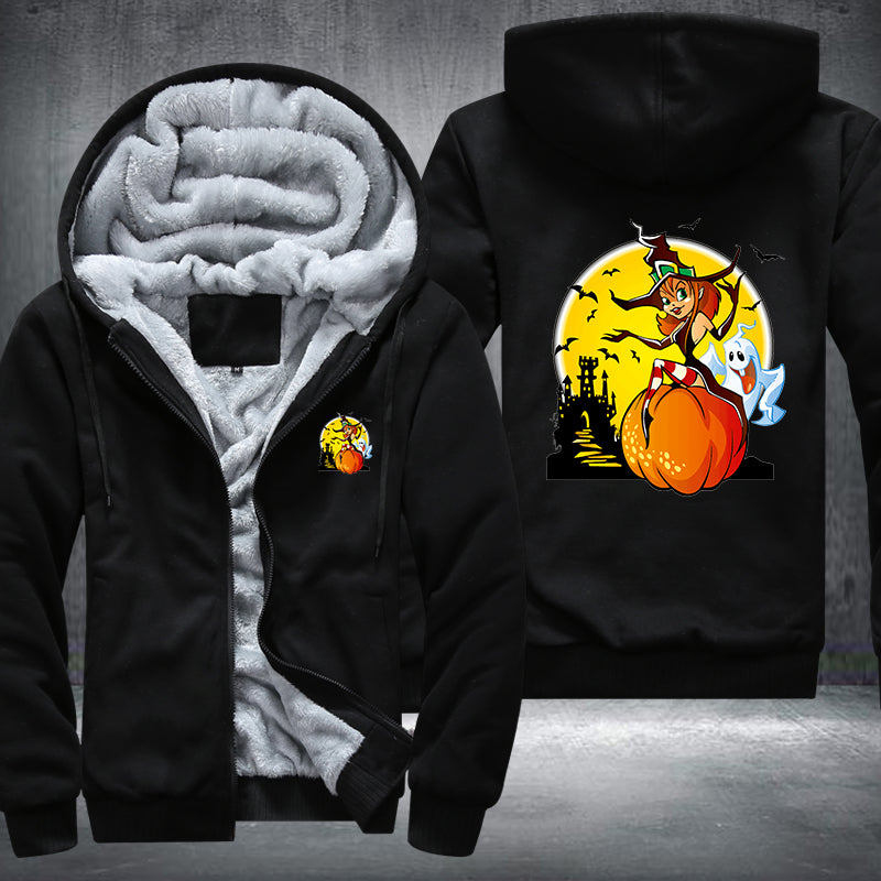 Halloween Night Fleece Hoodies Jacket