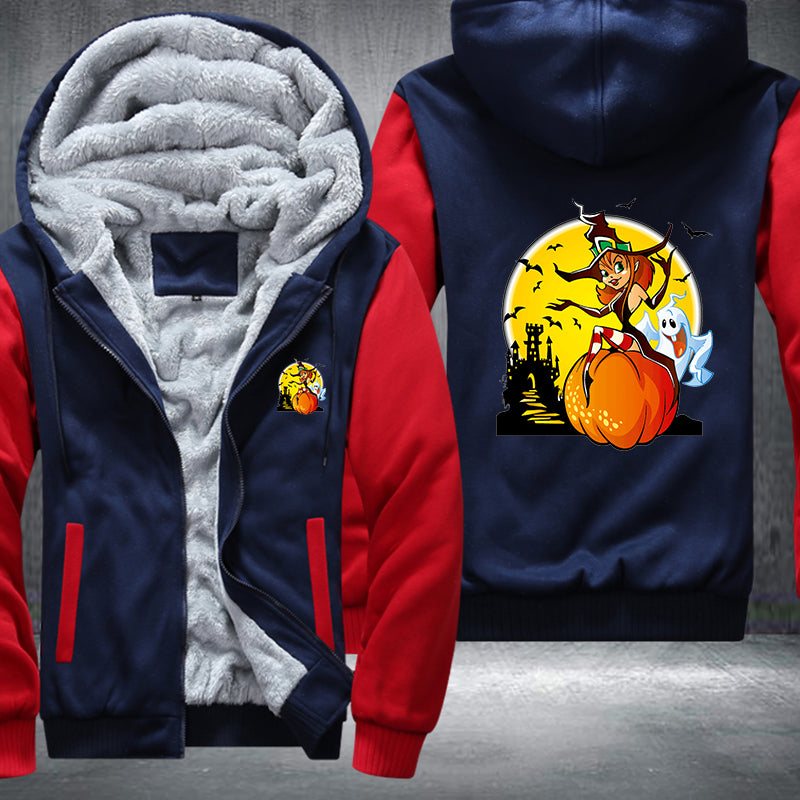 Halloween Night Fleece Hoodies Jacket