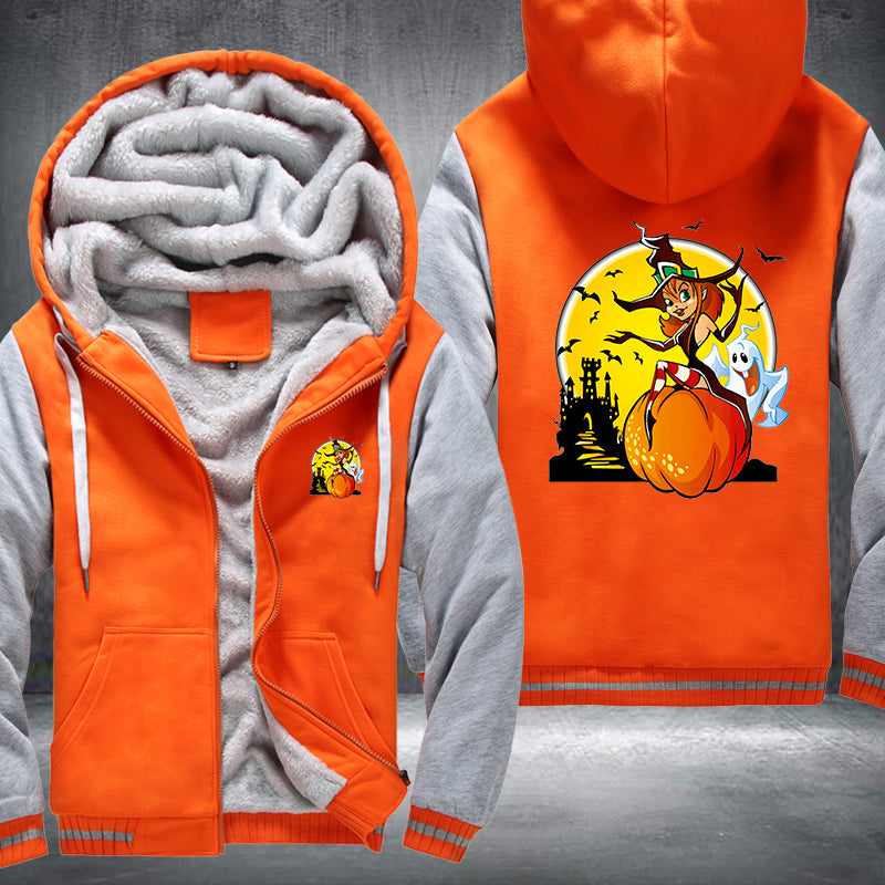 Halloween Night Fleece Hoodies Jacket