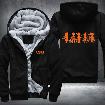 Halloween Devil Fleece Hoodies Jacket