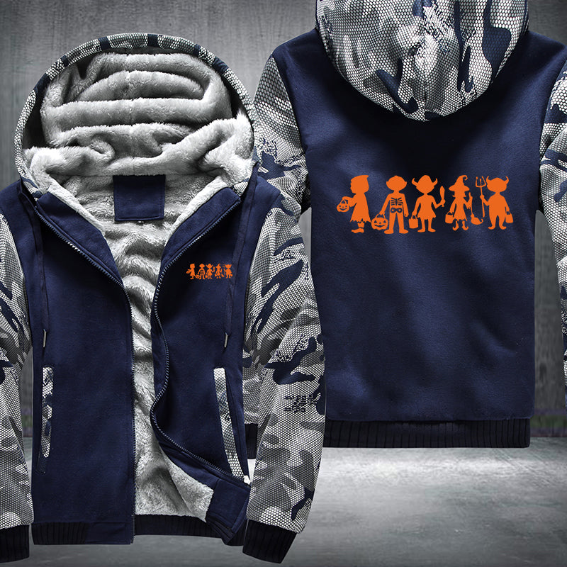 Halloween Devil Fleece Hoodies Jacket