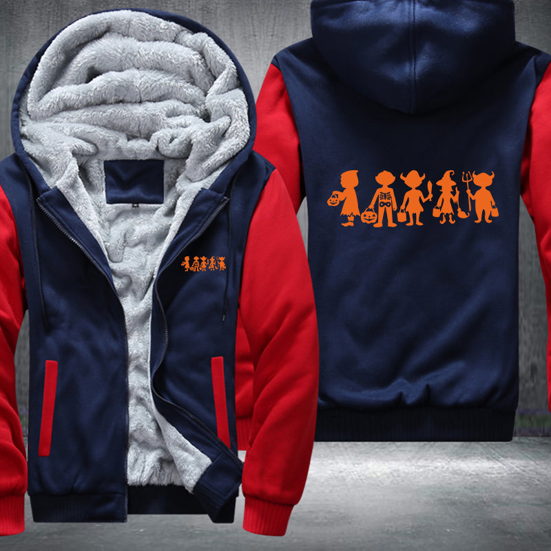Halloween Devil Fleece Hoodies Jacket