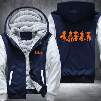 Halloween Devil Fleece Hoodies Jacket