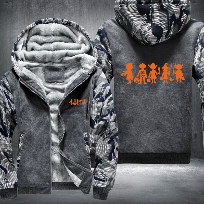 Halloween Devil Fleece Hoodies Jacket