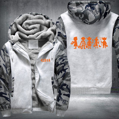 Halloween Devil Fleece Hoodies Jacket