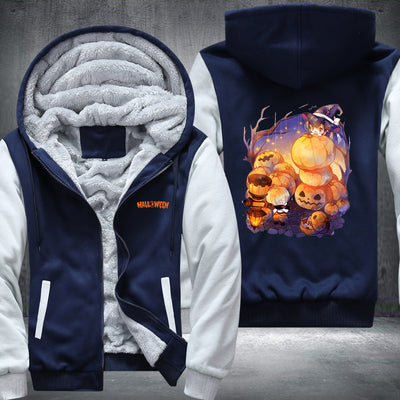 Happy Halloween Night Party Fleece Hoodies Jacket