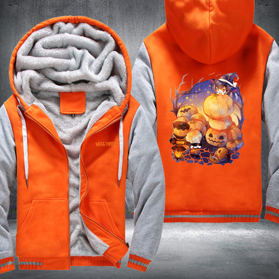 Happy Halloween Night Party Fleece Hoodies Jacket