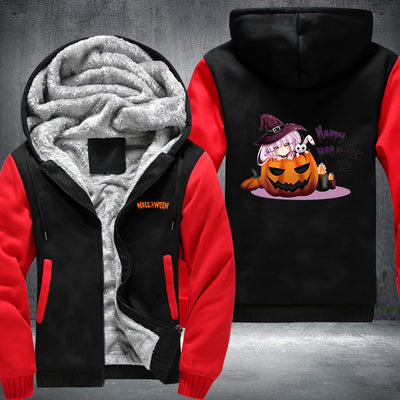 Happy Halloween Cartoon Fleece Hoodies Jacket
