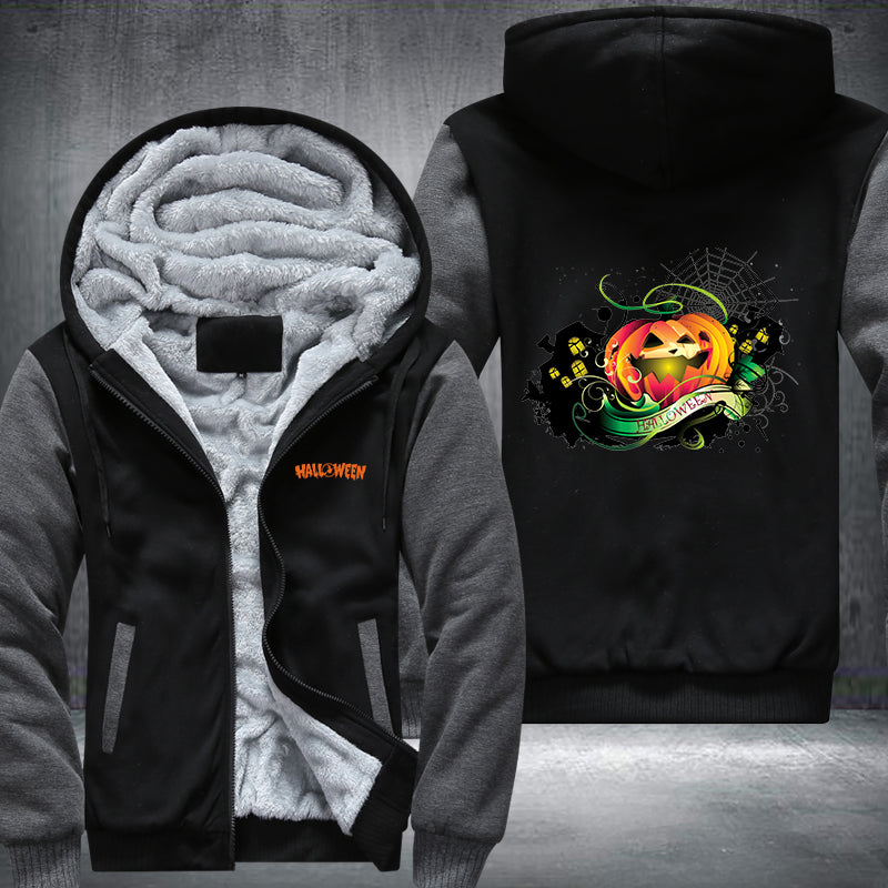 Happy Horror Halloween Fleece Hoodies Jacket