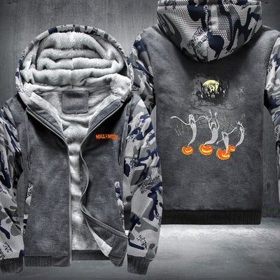 Ghost Horror Halloween Fleece Hoodies Jacket