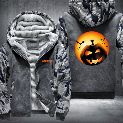 Pumpkin Horror Halloween Fleece Hoodies Jacket