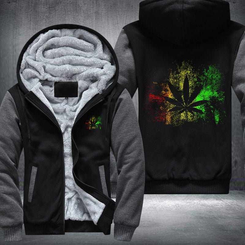 Rasta Reggae Fleece Hoodies Jacket
