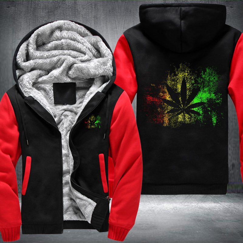 Rasta Reggae Fleece Hoodies Jacket