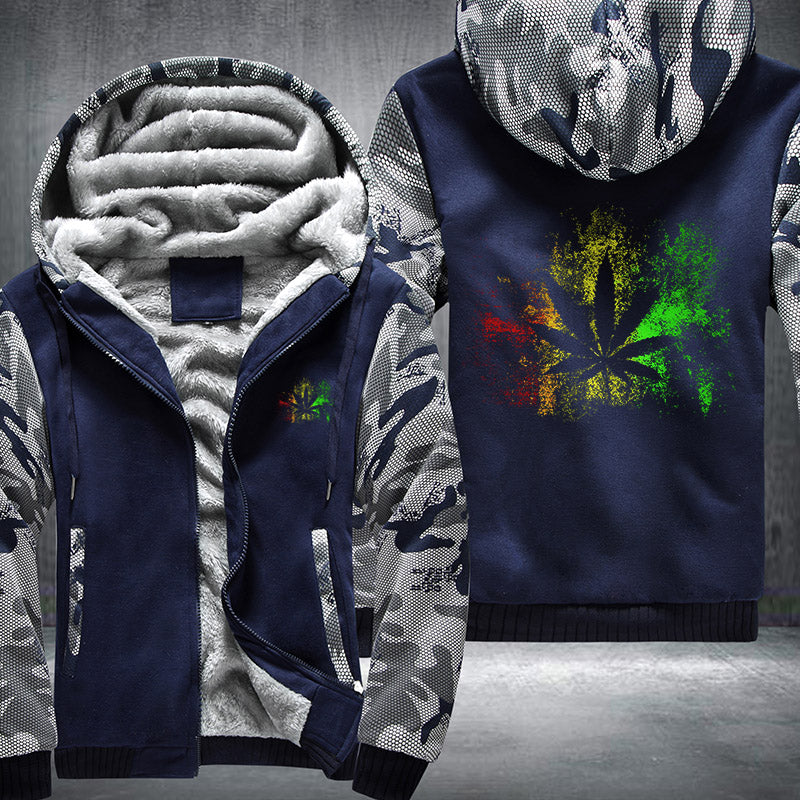 Rasta Reggae Fleece Hoodies Jacket