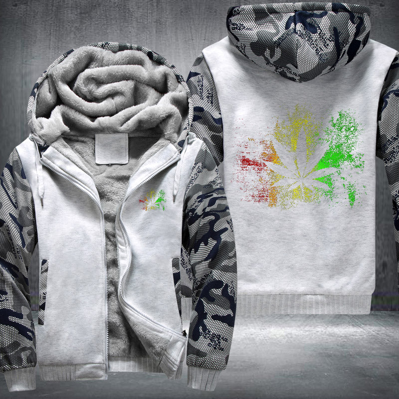 Rasta Reggae Fleece Hoodies Jacket