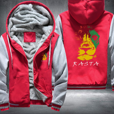 Rasta Lion Fleece Hoodies Jacket