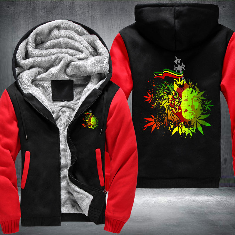 Bob Marley Rasta Fleece Hoodies Jacket
