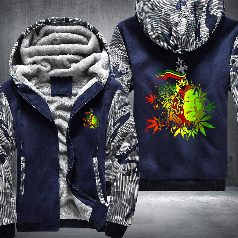 Bob Marley Rasta Fleece Hoodies Jacket