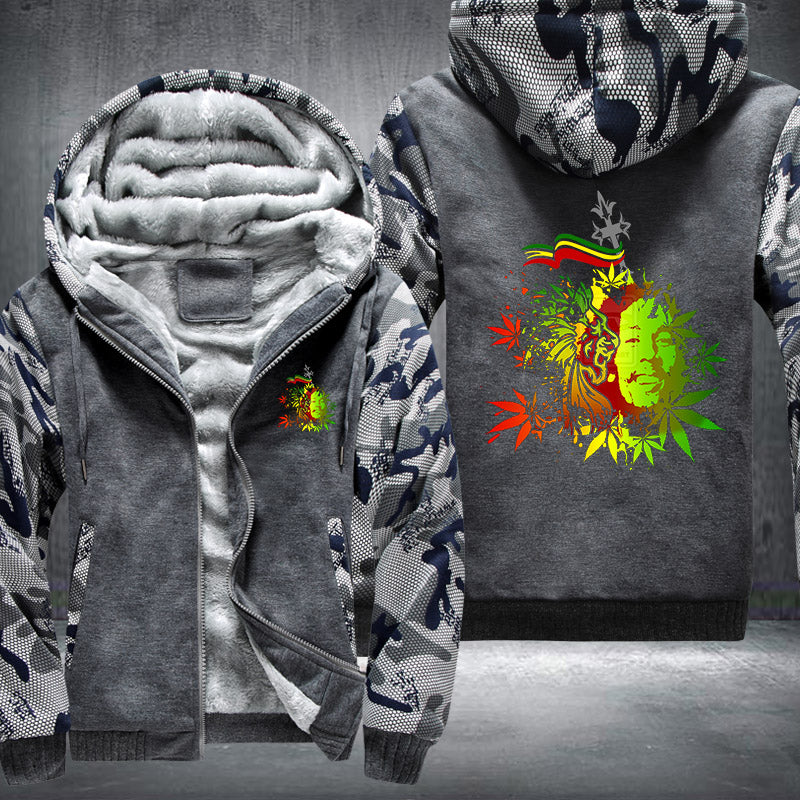 Bob Marley Rasta Fleece Hoodies Jacket