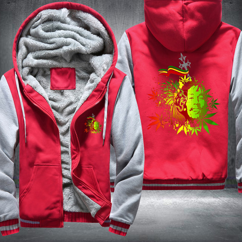 Bob Marley Rasta Fleece Hoodies Jacket