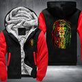 Lion Raggae Rasta Fleece Hoodies Jacket