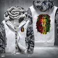 Lion Raggae Rasta Fleece Hoodies Jacket