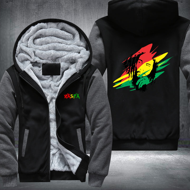 Marley Rasta Fleece Hoodies Jacket