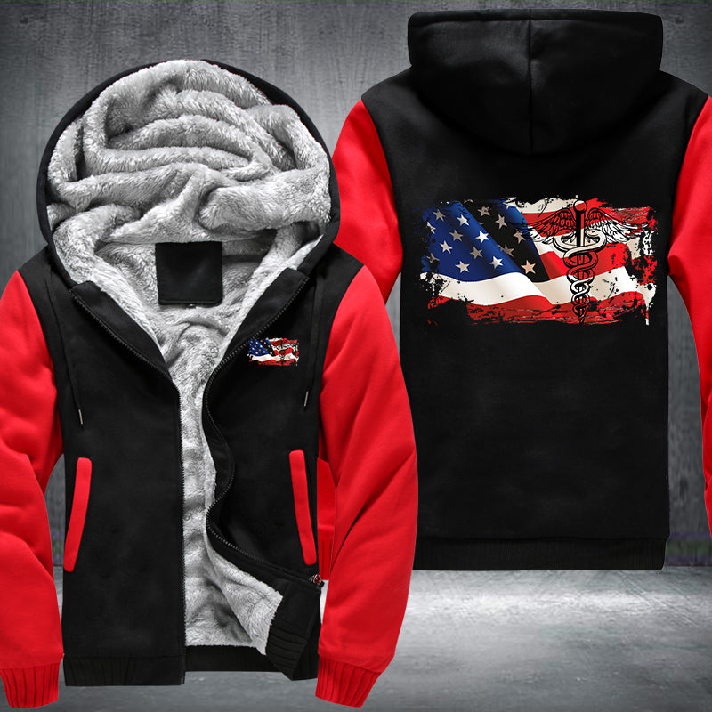 American Nurse Fleece Hoodies Jacket