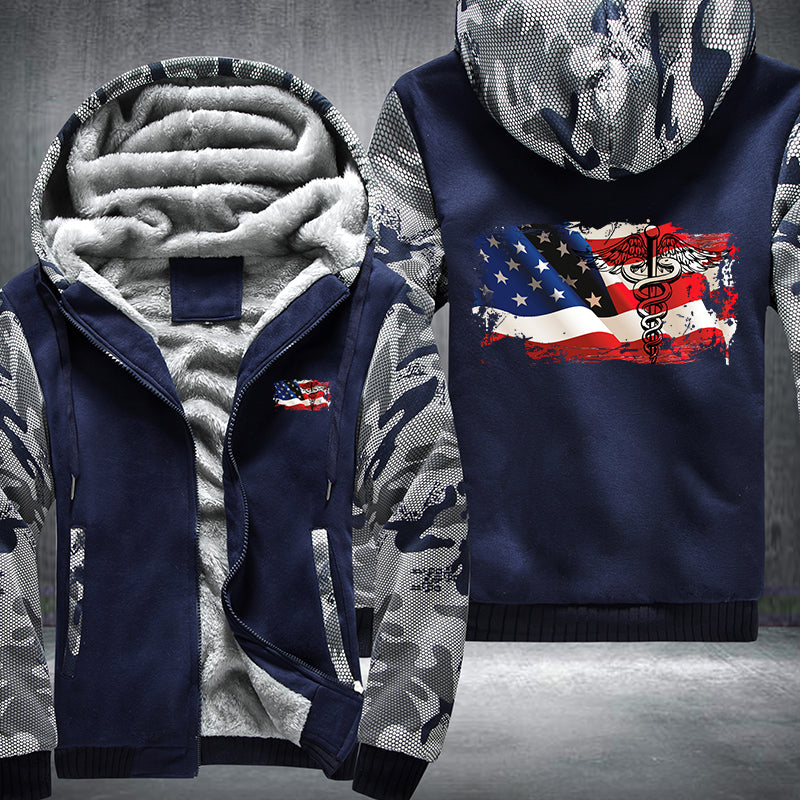 American Nurse Fleece Hoodies Jacket