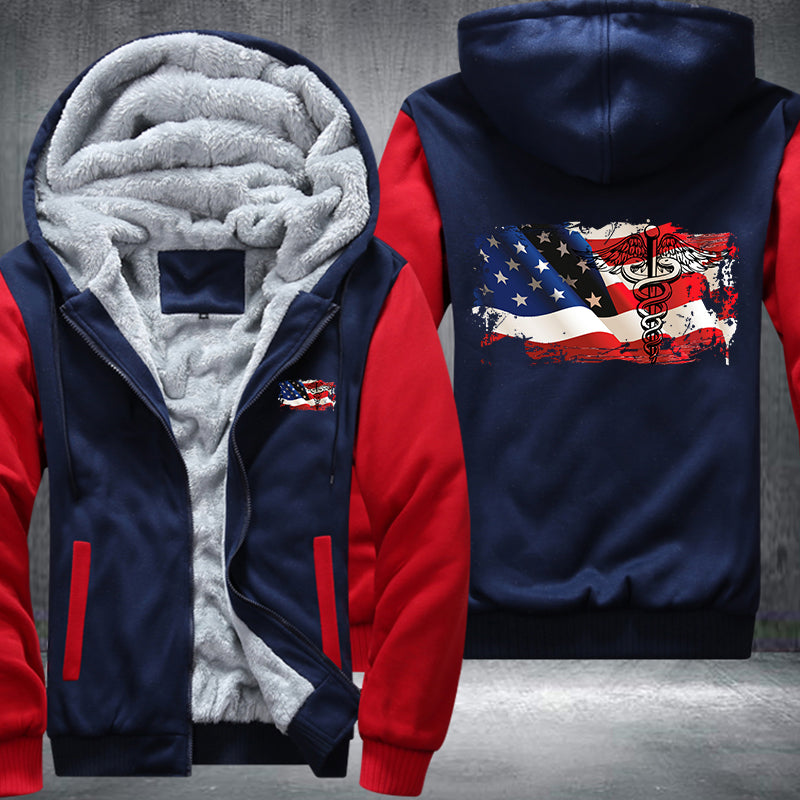 American Nurse Fleece Hoodies Jacket