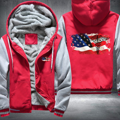 American Nurse Fleece Hoodies Jacket