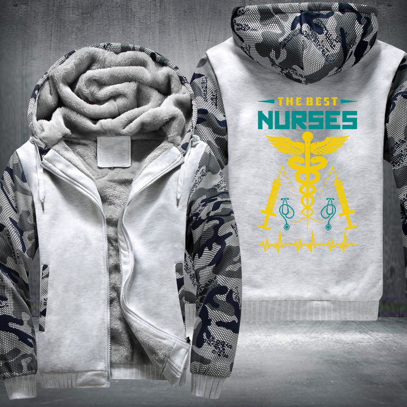 The Best Nurse Fleece Hoodies Jacket