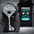 Proud Mom Of An Awesome Nurse Fleece Hoodies Jacket