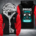 Proud Mom Of An Awesome Nurse Fleece Hoodies Jacket