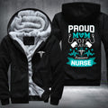 Proud Mom Of An Awesome Nurse Fleece Hoodies Jacket