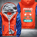 Proud Mom Of An Awesome Nurse Fleece Hoodies Jacket