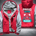 Proud Mom Of An Awesome Nurse Fleece Hoodies Jacket