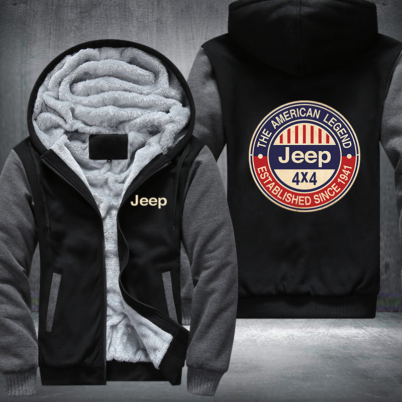 The American Legend Jeep 4x4 Fleece Hoodies Jacket