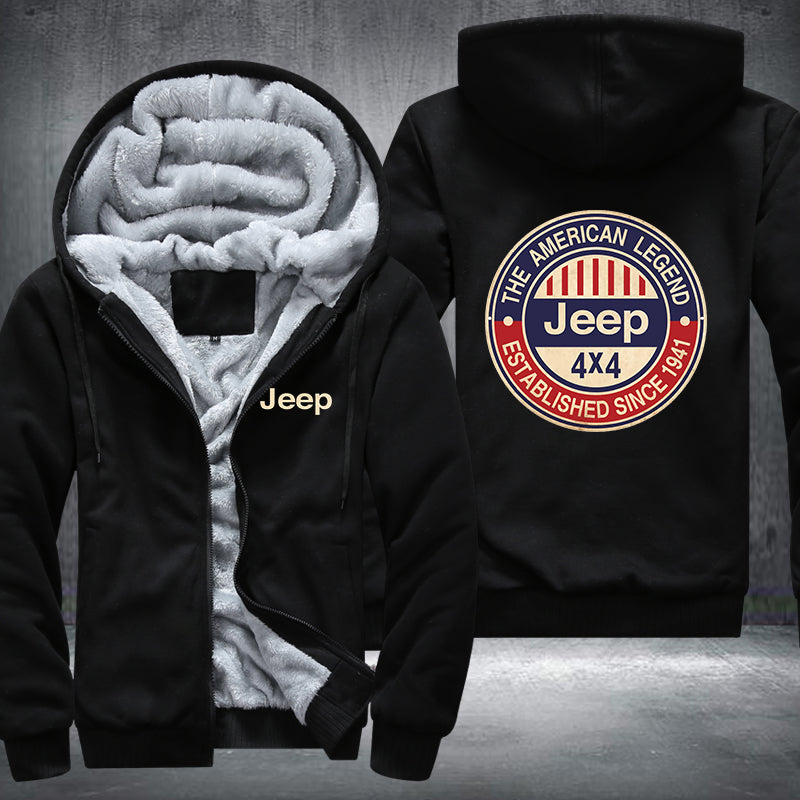 The American Legend Jeep 4x4 Fleece Hoodies Jacket
