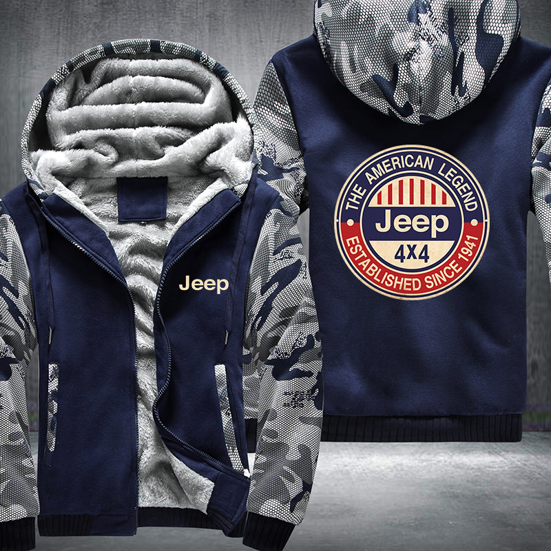 The American Legend Jeep 4x4 Fleece Hoodies Jacket