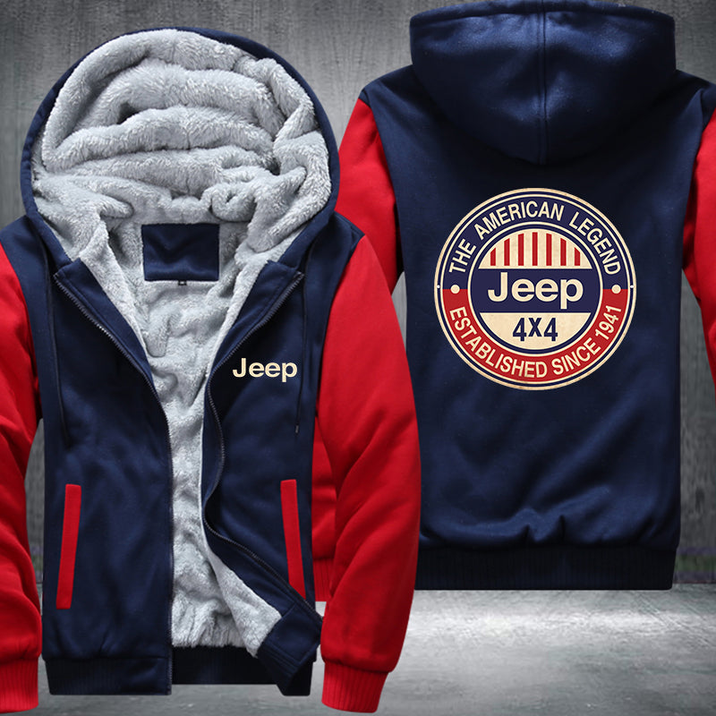 The American Legend Jeep 4x4 Fleece Hoodies Jacket