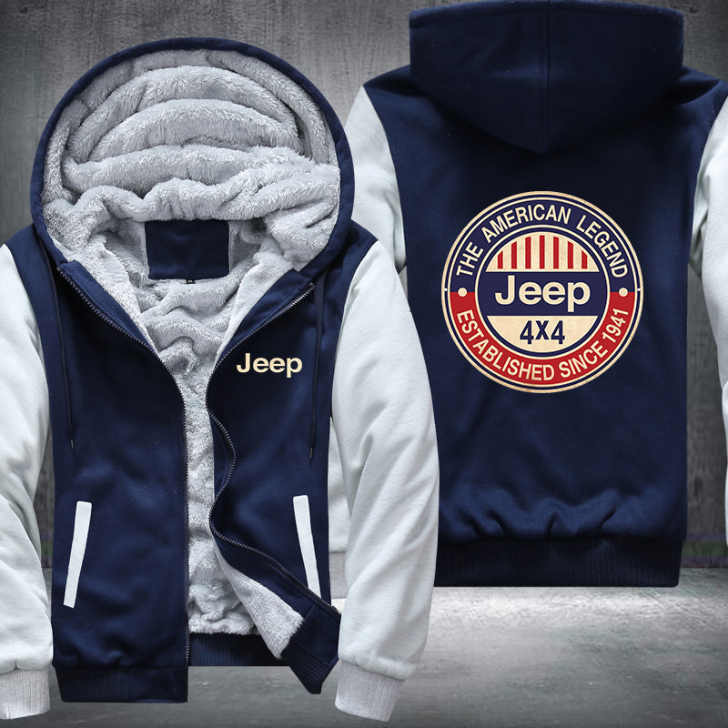The American Legend Jeep 4x4 Fleece Hoodies Jacket