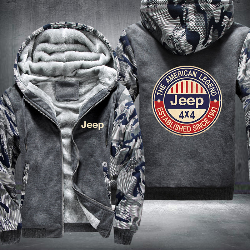 The American Legend Jeep 4x4 Fleece Hoodies Jacket